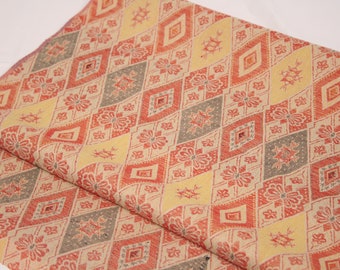 Vintage Japanese Kimono Fabric-Traditional Japanese Pattern