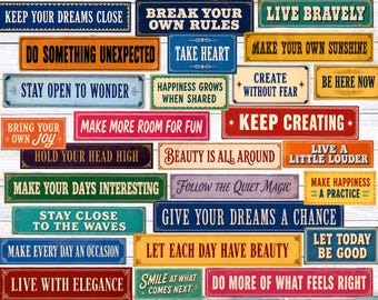 Vintage Word Snippets Printable, Junk Journal Labels, Ephemera, Scrapbook Tags