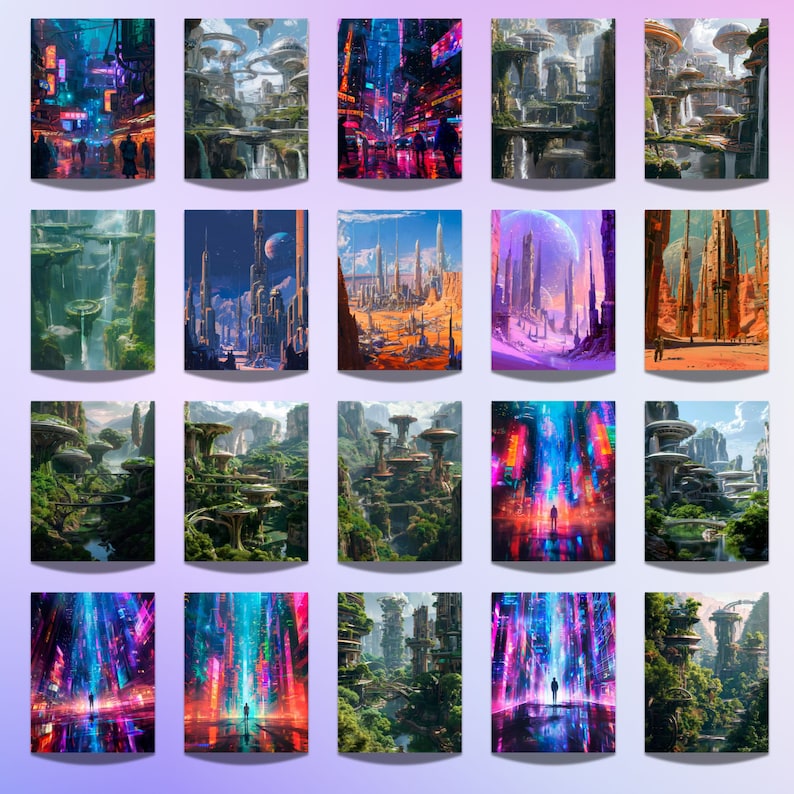 Futuristische cyberpunk achtergrond, cyberpunk kunst aan de muur, futurisme kunst achtergrond, cyberpunk art print, fantasy AI achtergrond, futurisme kunst aan de muur afbeelding 2