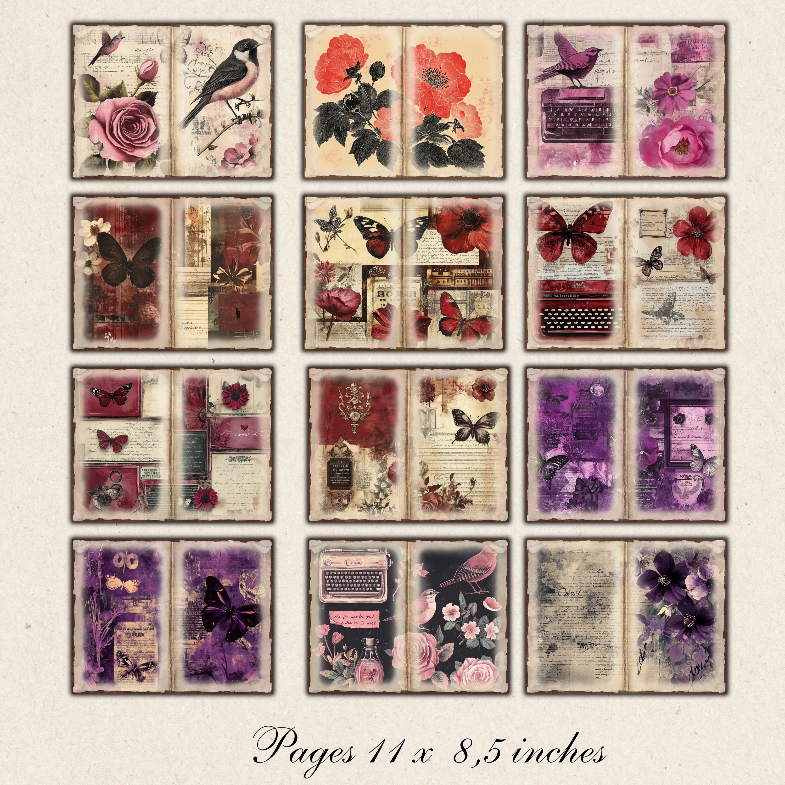 Vintage Labels Ephemera Kit, Printable Junk Journal Embellishments ...