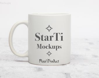 11 oz Mug mockup Coffee cup mockup Ceramic mug mock up POD Drinkware
