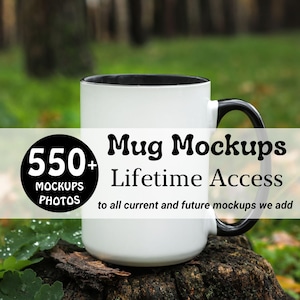 Mug mockup bundle 15oz 11oz Two tone mug mockups Accent mug mock-up Ceramic coffee cup mock ups Mega bundle