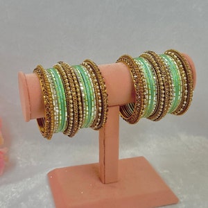 Small Mint Bangle Set/Indian/ Pakistani/Jewelley/ Fashion Bracelet