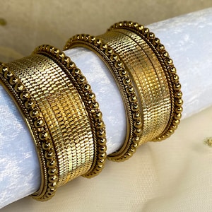 Gold Bangle Set/Indian/ Pakistani/Jewelley/ Fashion Bracelet/Wedding/Party/Gift for women