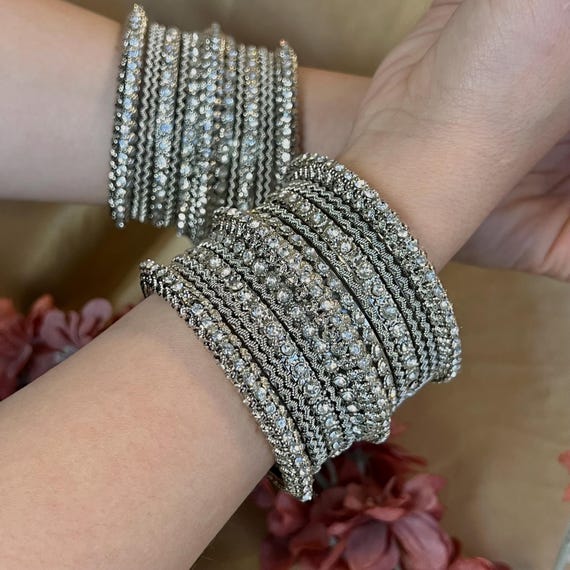 Silver Plated Bangle Fashion Bracelets For Sale