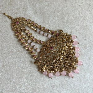Jhumar rose/passa/style indien/pakistanais/coiffes