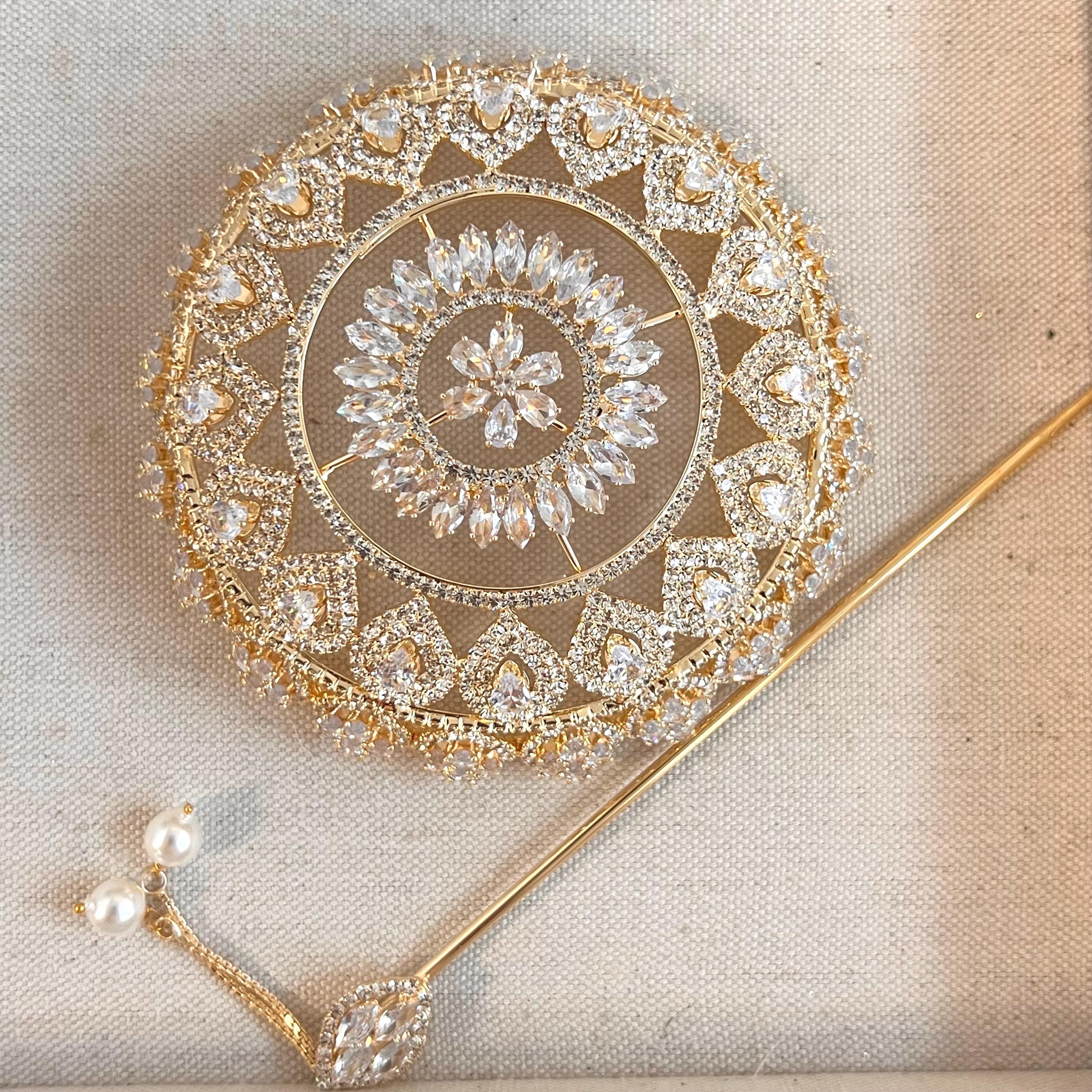 Beautiful Accessory Crystal Bun Hair Accessory Beautiful Bridal Wedding Guest Unique Style ...