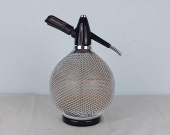 Vintage globe siphon, collectable siphon, retro siphon, hungary siphon, glass, art, unique, gift idea, kitchen decor, cool siphon 1