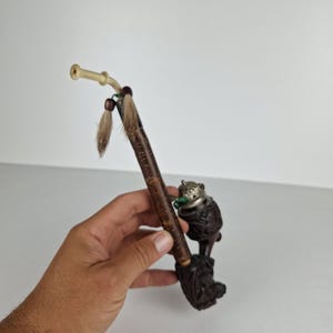 Vintage wooden pipe, vintage germany pipe, old pipe, tobacco accessory, gift idea