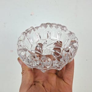 Glass ashtray, Crystal ashtray, vintage ashtray, retro, smoke accessory, old, unique, gift idea