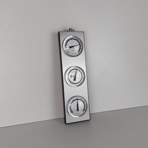 Vintage thermometer, germany thermometer, wall thermometer, wall decor, gift, gift idea, retro, cool, gray, plastic