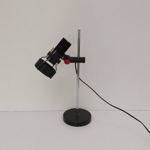 Office table lamp, retro table lamp, black lamp, decor lamp, large decor, unique lamp, germany lamp
