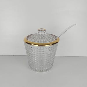 Crystal Punch, Vintage Bowleschale, Bowleschale aus Glas, Dekor, Geschenkidee, wunderschöne vergoldete Bowle