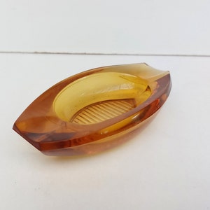 Vintage yellow ashtray, retro ashtray, glass ashtray, beautiful ashtray, murano glass ashtray, gift, gift idea, smoke accessory