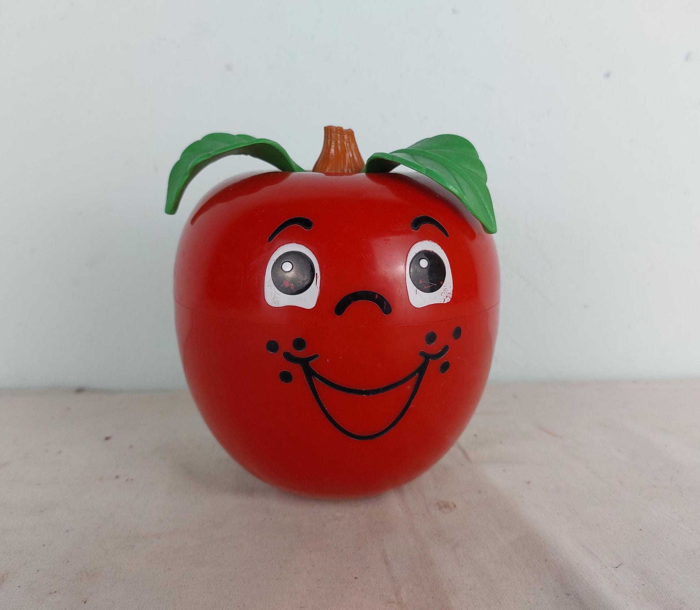 Apple Toy, Fisher Price, Happy Apple Vintage Toy, Tune Toy