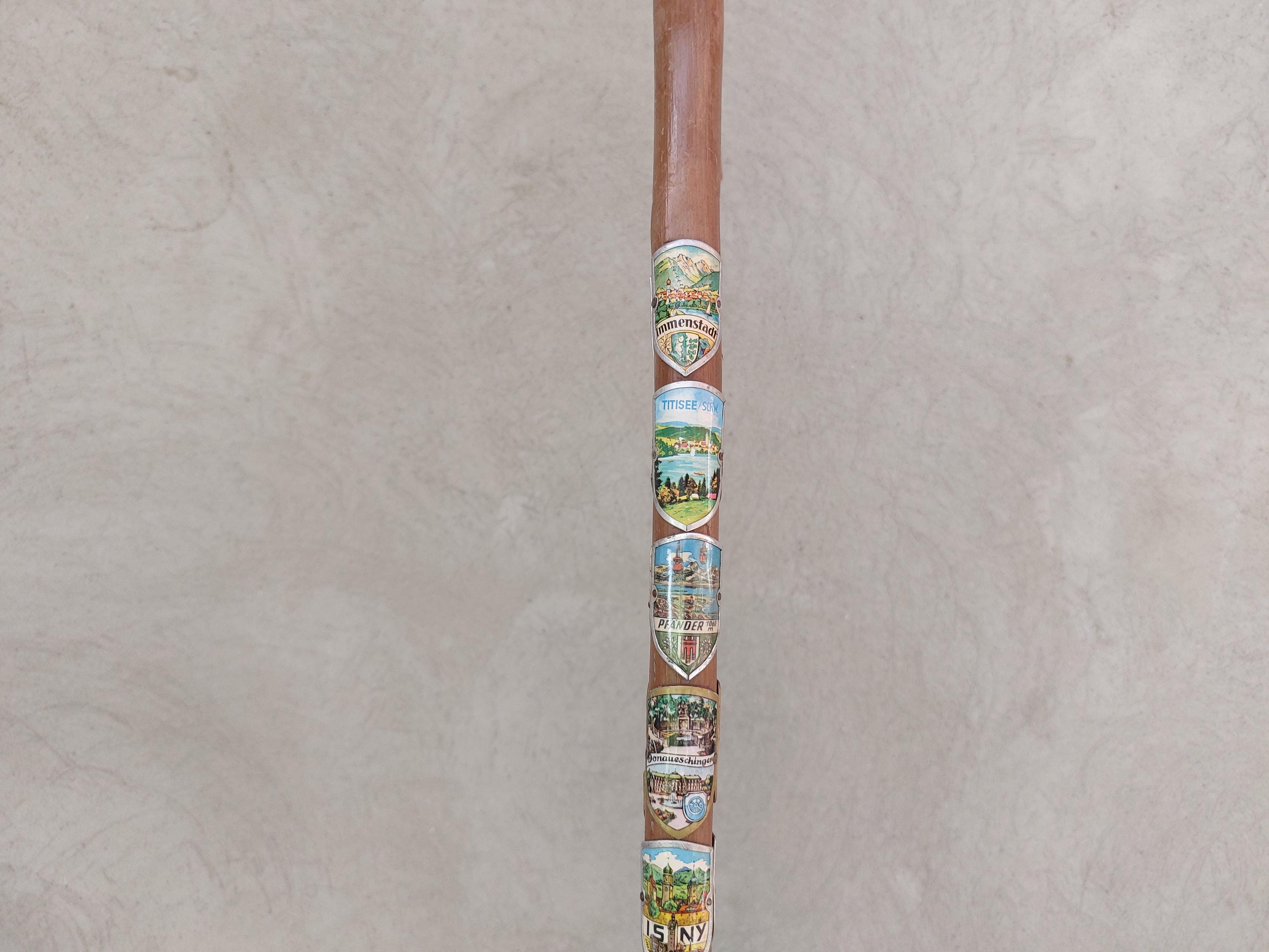 25 Emblem Cane, Vintage Walking Sticks, Retro Cane, Vintage Cane ...