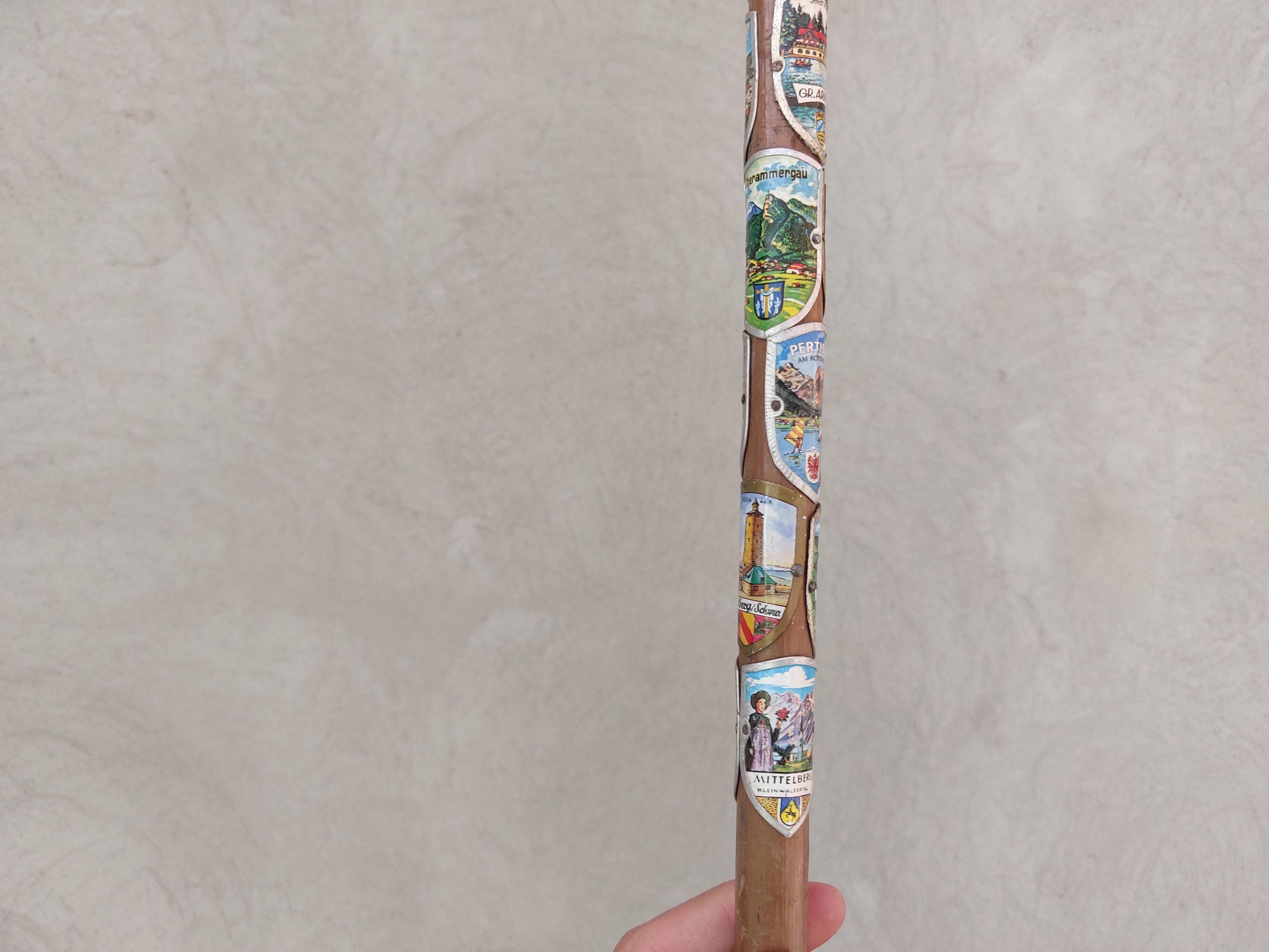 25 Emblem Cane, Vintage Walking Sticks, Retro Cane, Vintage Cane ...