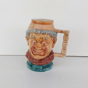 Drink face mug, vintage ceramic mug, old, cool, retro drink face mug, collectable, gift, gift idea