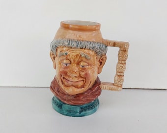 Mug visage, mug en céramique vintage, vieux, cool, tasse visage rétro, à collectionner, cadeau, idée cadeau