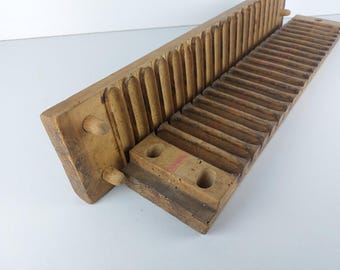 Antique Wood Cigar Mold, Vintage Wooden Cigar Molds, Big authentic factory wooden Cigar Mold, collectable, decor 34