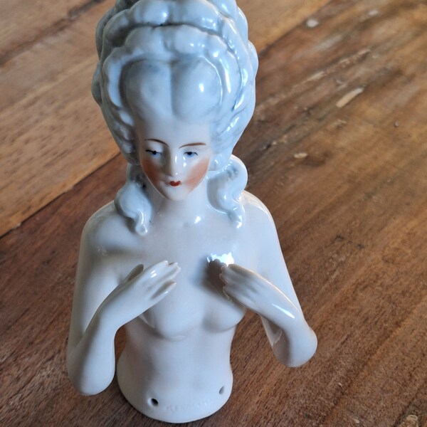 Bisque Porcelain Half-Doll