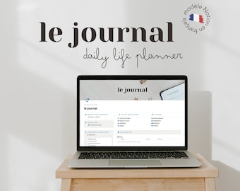 Le Journal: modèle Notion en français pour organiser sa vie