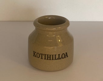 Vintage Moira Stoneware Pot with 'KOTHIILLOA' Print - Flitcroft&Co
