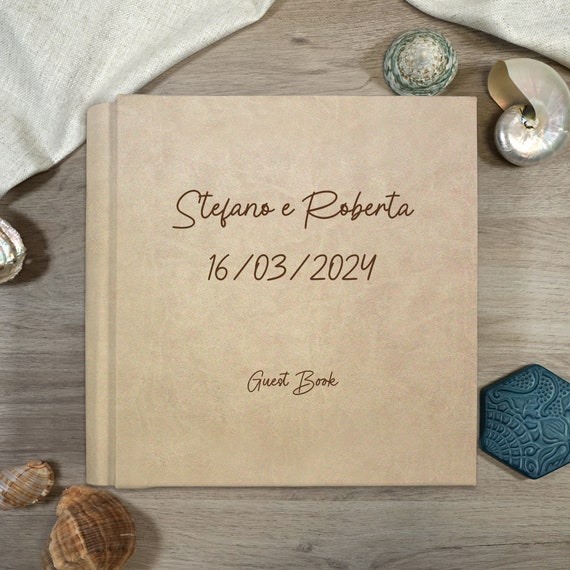 Libro degli ospiti per matrimonio | Personalizzato con nomi e
