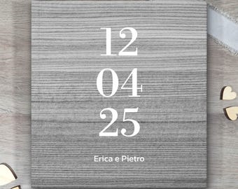 Customizable photo album, Memory album, 25 x 25 cm photo album, Photo book, Photo album, Photo album with date