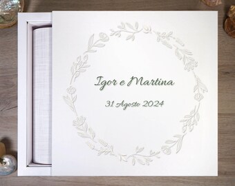 Gold box design, Wedding album box 30X30, Guest book box, Photo album box 30 x 30 cm