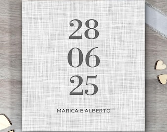 Customizable photo album, Memory album, 25 x 25 cm photo album, Photo book, Photo album, Photo album with date