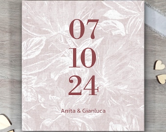 Customizable photo album, Memory album, 25 x 25 cm photo album, Photo book, Photo album, Photo album with date