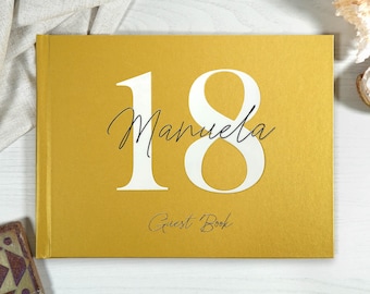 Birthday Guest Book, 18th Birthday Guest Book, 18th Birthday Guestbook, Personalized Birthday Gift