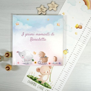 Diario primo anno del bambino personalizzato, Libro nascita, Album dei ricordi primo anno, Libro del bambino da compilare, Diario bebè
