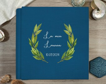 Graduation photo album, Customizable photo album, Linen photo album, Photo book, Photo album, Graduation gift idea