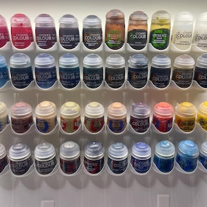 Wall-mounted Paint Rack for Citadel Paint Pots