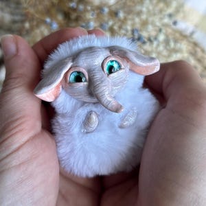 Elefant niedliches Fabelwesen - Kunstpuppe