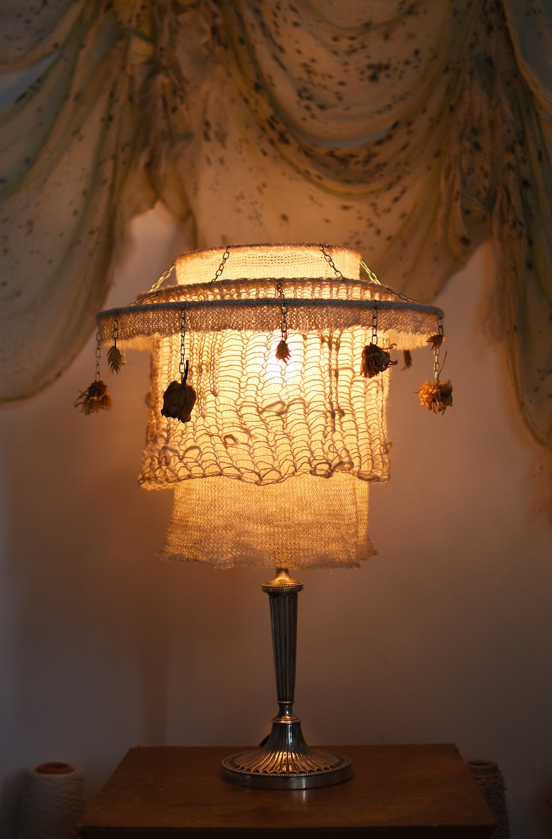 OSALADI Elegante Paralume in Stile Vintage Per Lampada Da Scrivania