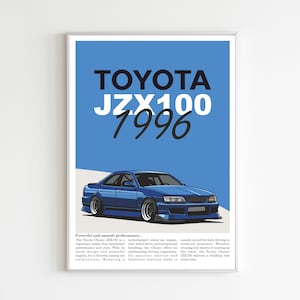 Iconic Charm: Toyota Chaser JZX100 Poster - Celebrate Performance & Style!