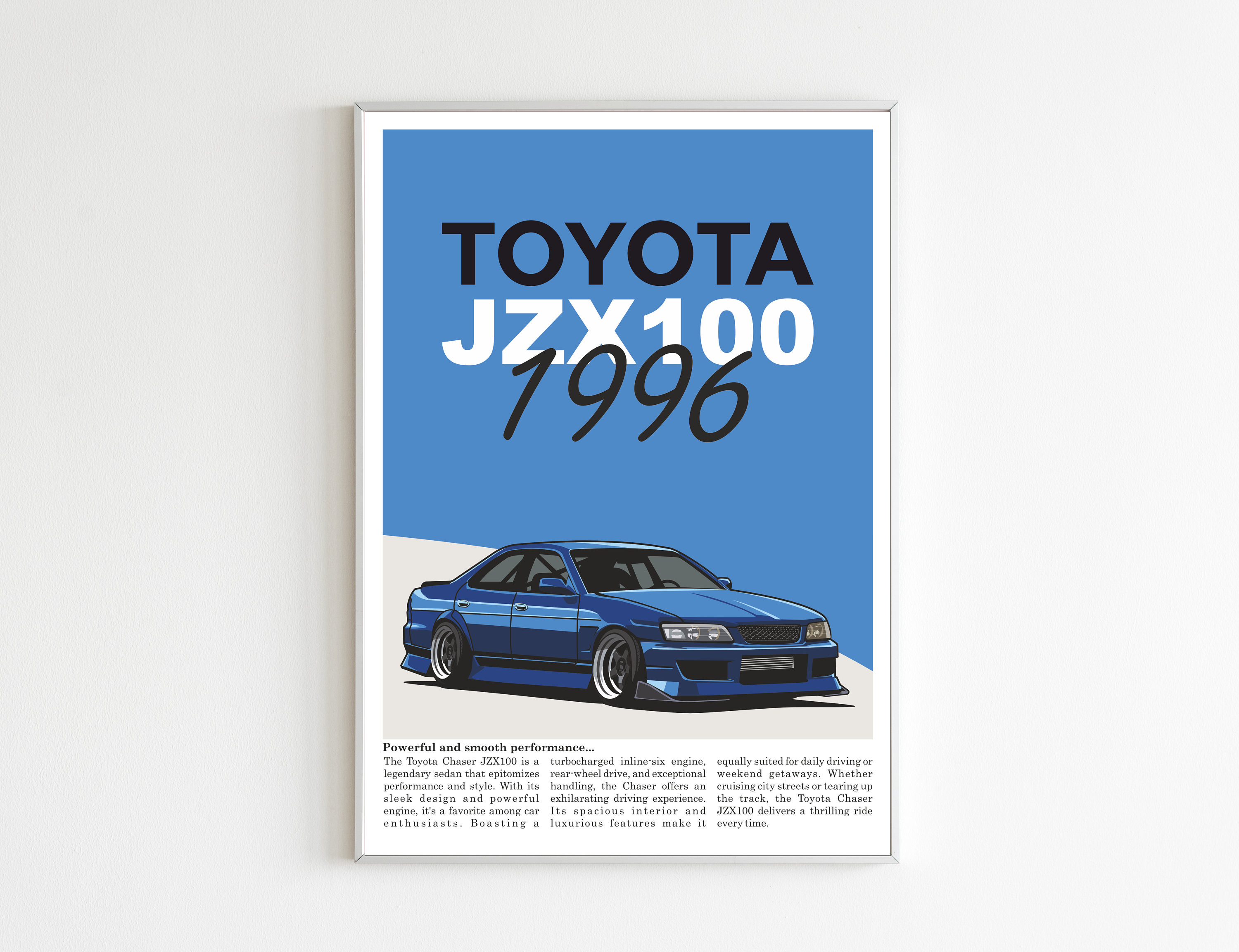 Iconic Charm: Toyota Chaser JZX100 Poster - Celebrate Performance