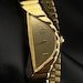 Vintage Seiko Rivoli Gold Tone Half Moon Dainty Elegant Asymmetric ...