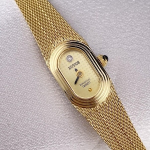 Vintage Benrus Diamond Accent Gold Tone Exquisite Thin  display picture 1
