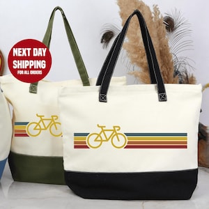 Cycling Totebag, Bicycle Totebag, Bicycle Graphic Totebag, Gift for Cyclist,Graphic Totebag, Retro Bicycle Totebag Cool Biking Totebag