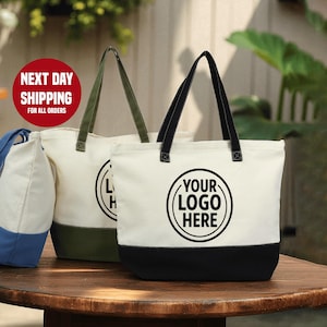 Canvas Tote Bags Logo - Etsy