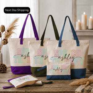 Custom Speech Therapy Tote Bag: SLP Gift