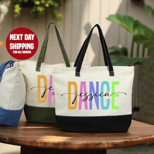 Personalized Dance Tote Bag: Custom Dancer Gift