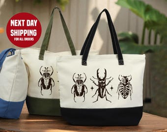 Easily Distracted by Bugs Totebag: Entomology Gift