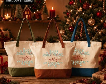 Custom Name Tote Bag, Personalized Name Tote Bag, Canvas Tote Bag, Customized Name Tote, Monogrammed Tote Bag, Custom Name Bag Gifts