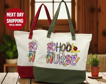 School Nurse Tote Bag: Appreciation Gift