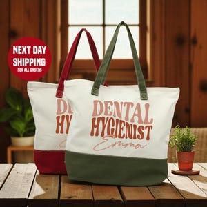 Custom Dental Hygienist Tote Bag: Personalized RDH Gift
